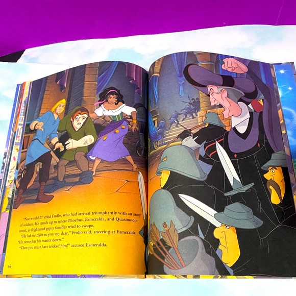 DISNEY’S NWT VINTAGE 1996 THE HUNCHBACK OF NOTRE DAME HARDCOVER BOOK 96 PAGES - Picture 8 of 14